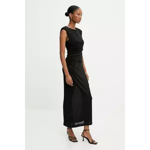 Answear Lab rochie culoarea negru, maxi, mulata imagine