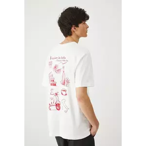 Medicine tricou din bumbac culoarea alb, cu imprimeu imagine