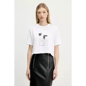 Karl Lagerfeld Jeans tricou din bumbac culoarea alb, A3W17040 imagine