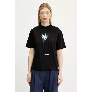 Karl Lagerfeld Jeans tricou din bumbac culoarea negru, A3W17041 imagine