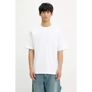 Samsoe Samsoe tricou din bumbac SASWIRL culoarea alb, cu imprimeu, U25200006 imagine