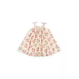 Konges Sløjd rochie VIVIAN STRAP DRESS GOTS culoarea bej, mini, evazați, KS103061 imagine