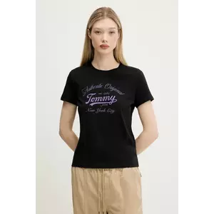 Tommy Jeans tricou culoarea negru, DW0DW21404 imagine