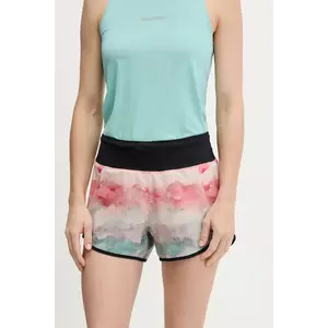 Rossignol pantaloni scurți de antrenament SAPA culoarea turcoaz, cu imprimeu, high waist, RLNWP15 imagine