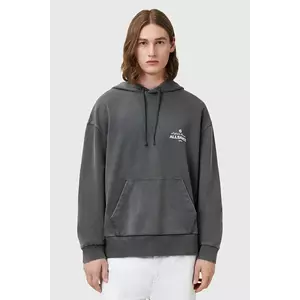AllSaints hanorac de bumbac SOLEIL culoarea gri, cu glugă, cu imprimeu, M016NC imagine