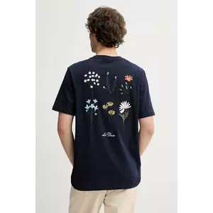 Les Deux tricou din bumbac culoarea bleumarin, cu imprimeu, 1000218 imagine