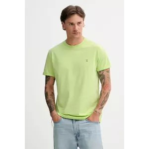 Les Deux tricou din bumbac Norregaard culoarea verde, uni, 1000201 imagine