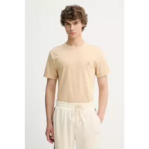 Les Deux tricou din bumbac Norregaard culoarea bej, uni, 1000201 imagine