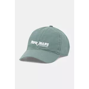 Pepe Jeans șapcă de baseball din bumbac culoarea verde, cu imprimeu, PM040571 imagine