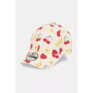 New Era șapcă din bumbac pentru copii NEW ERA culoarea bej, cu imprimeu, 60667526 imagine