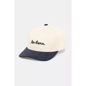 Les Deux șapcă de baseball din bumbac Brad culoarea bej, cu imprimeu, 1000110 imagine