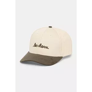 Les Deux șapcă de baseball din bumbac Brad culoarea bej, cu imprimeu, 1000110 imagine