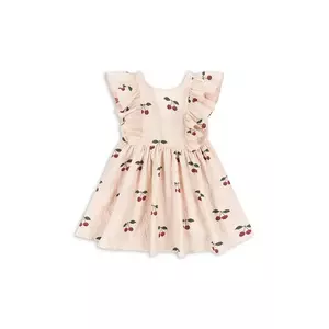 Konges Sløjd rochie ELIN DRESS GOTS culoarea bej, mini, evazați, KS103169 imagine