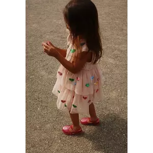 Konges Sløjd rochie YVONNE FAIRY DRESS culoarea portocaliu, mini, evazați, KS103058 imagine