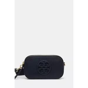 Tory Burch poșetă de piele Miller culoarea bleumarin, 171955-405 imagine