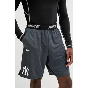 Nike pantaloni scurți de antrenament New York Yankees culoarea gri, 015E-11L5-NK-HVB imagine