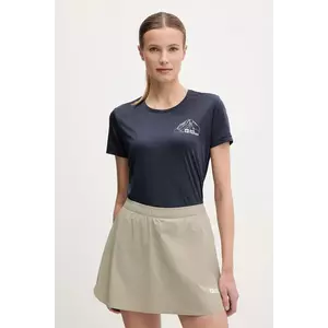 Jack Wolfskin tricou sport A62120 COMPRESSION CUBE 8 culoarea bleumarin, A63270 imagine