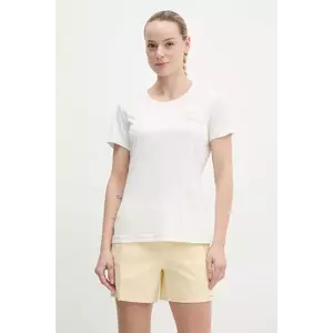 Jack Wolfskin tricou sport A62120 COMPRESSION CUBE 8 culoarea alb, A63270 imagine