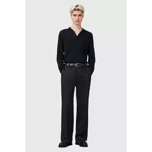 AllSaints pantaloni TANNER culoarea negru, drept, M026TC imagine