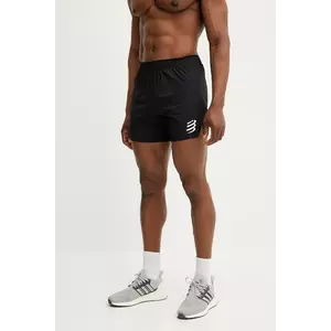 Compressport pantaloni scurți de antrenament culoarea negru, ASHM739 imagine