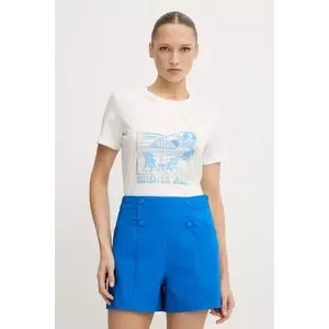 Morgan tricou culoarea alb, DVIBES imagine