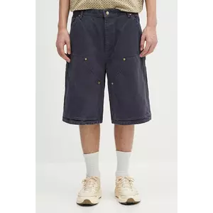 AMBUSH pantaloni scurți din bumbac Canvas Carpenter Short Pants culoarea bleumarin, 12115320 imagine