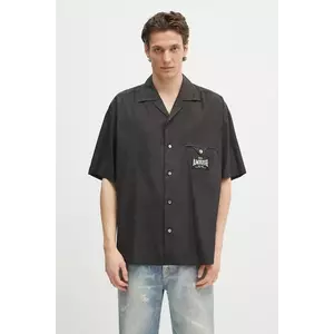 AMBUSH cămașă S/S Satin Shirt culoarea negru, cu guler clasic, relaxed, 12115311 imagine