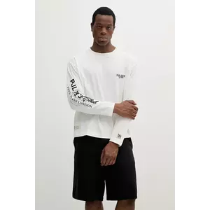 Pepe Jeans longsleeve din bumbac COLVILLE LONG culoarea bej, cu imprimeu, PM509792 imagine