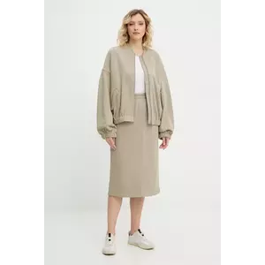 Answear Lab set bluză și fustă culoarea verde imagine