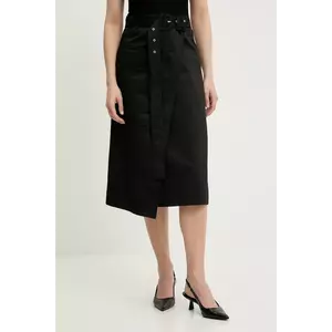 Answear Lab fustă culoarea negru, midi, evazati imagine