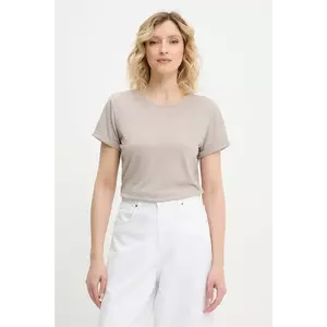 Answear Lab tricou de in culoarea bej imagine