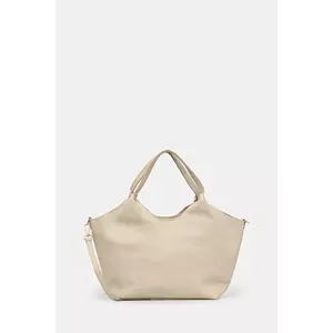 Answear Lab poseta de piele culoarea bej imagine