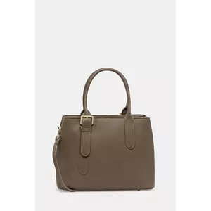 Answear Lab poseta de piele culoarea bej imagine