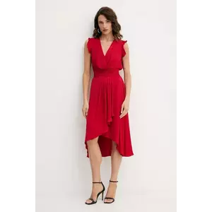 Morgan rochie culoarea roșu, midi, evazați, RWALLY imagine