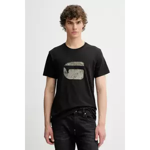 G-Star tricou din bumbac culoarea negru, cu imprimeu, D26041-C506 imagine