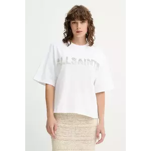 AllSaints tricou din bumbac AMELIE culoarea alb, W123JC imagine