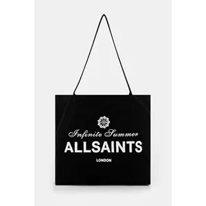 AllSaints geantă din bumbac SOLEIL culoarea negru, M174XC imagine