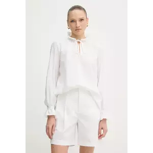 Marc Aurel bluză din bumbac culoarea alb, uni, 6300-1000-93431 imagine