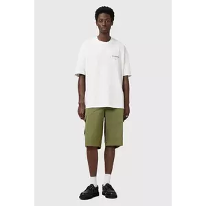 AllSaints pantaloni scurți din bumbac FLYNN culoarea verde, M019TC imagine