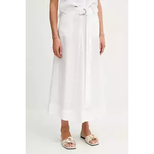 MAX&Co. fustă din in culoarea alb, maxi, evazați, 2516101025200 imagine