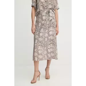 Marc Aurel fustă culoarea bej, midi, evazați, 2267-1010-93417 imagine