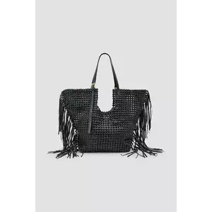 AllSaints poșetă de piele ARA culoarea negru, W378XC imagine