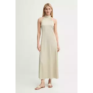 Samsoe Samsoe rochie SANETTLE culoarea verde, maxi, drept, F25200104 imagine