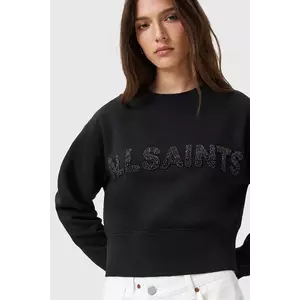 AllSaints hanorac din bumbac SEPARO culoarea negru, cu imprimeu, W215JC imagine