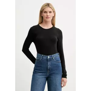 MUNTHE longsleeve din amestec de lână LUTEST culoarea negru, 247112724767 imagine