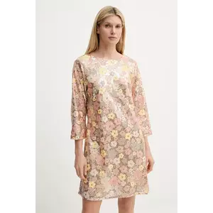 Bruuns Bazaar rochie culoarea bej, mini, drept, BBW4520 imagine