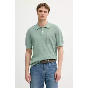 Pepe Jeans polo din bumbac culoarea verde, uni, PM702536 imagine