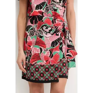 Morgan fustă culoarea negru, mini, drept, JOY.F imagine