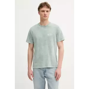 Pepe Jeans tricou din bumbac culoarea verde, cu imprimeu, PM509960 imagine