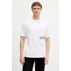 Karl Lagerfeld tricou din bumbac culoarea alb, cu imprimeu, 553225.755145 imagine